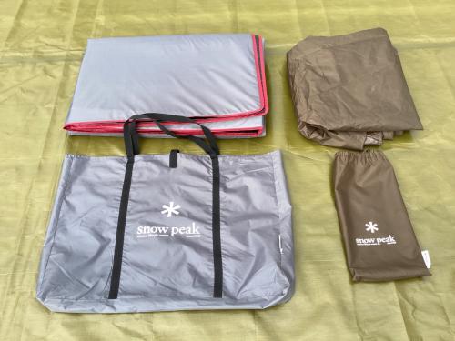 Snow peak (スノーピーク) テントアクセサリー TM-380・TM-385 リビングシート・フロアマット セット