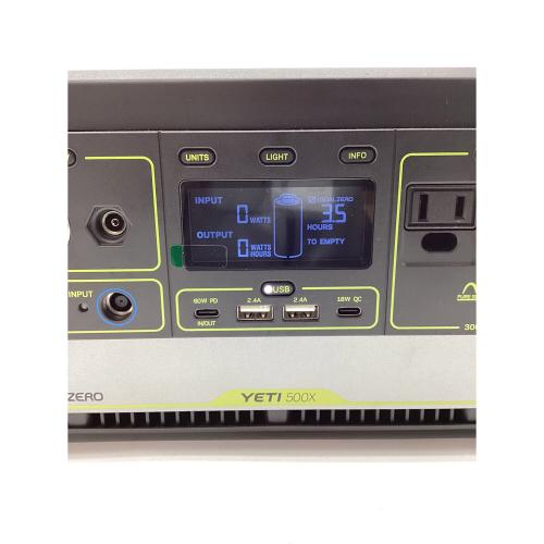 Goal Zero (ゴールゼロ) YETI 500X ポータブル電源
