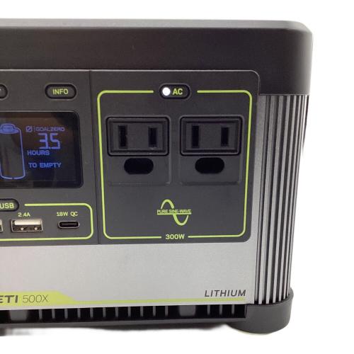 Goal Zero (ゴールゼロ) YETI 500X ポータブル電源