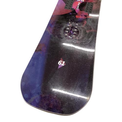 BC STREAM (ビーシーストリーム) スノーボード 161cm ブラック×パープル 23-24モデル 2x4 ノーズロッカー RIDERS'SPEC DR