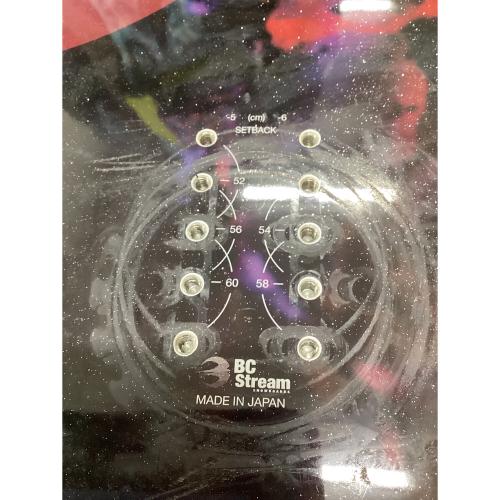 BC STREAM (ビーシーストリーム) スノーボード 161cm ブラック×パープル 23-24モデル 2x4 ノーズロッカー RIDERS'SPEC DR