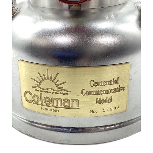 Coleman (コールマン) ガソリンランタン シリアルNo.04936 100周年記念限定品 メッキタンク センテニアルランタン 2001年3月製
