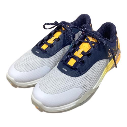 PUMA (プーマ) ゴルフシューズ メンズ SIZE 28cm ホワイト×イエロー スパイクレスシューズ シャドウキャット ニトロ 310249