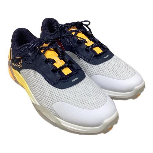 PUMA (プーマ) ゴルフシューズ メンズ SIZE 28cm ホワイト×イエロー スパイクレスシューズ シャドウキャット ニトロ 310249