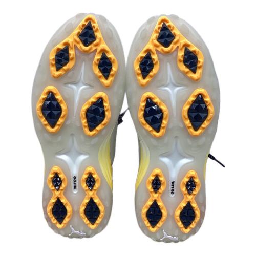 PUMA (プーマ) ゴルフシューズ メンズ SIZE 28cm ホワイト×イエロー スパイクレスシューズ シャドウキャット ニトロ 310249