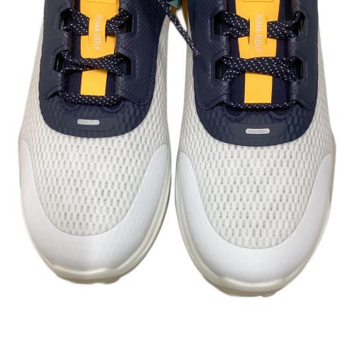 PUMA (プーマ) ゴルフシューズ メンズ SIZE 28cm ホワイト×イエロー スパイクレスシューズ シャドウキャット ニトロ 310249