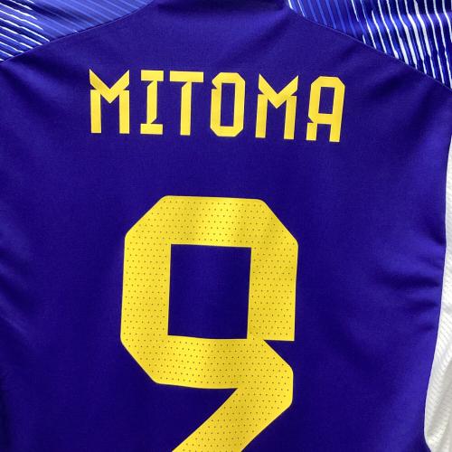 日本代表 (ニホンダイヒョウ) 【9】三笘薫 サッカーユニフォーム HF1845 2022 ホームユニフォーム SIZE L