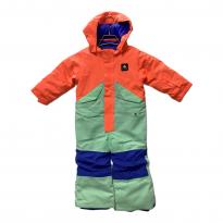BURTON (バートン) TD ONE PIECE スノーボードウェア(セット) つなぎ キッズ SIZE 2T ブルー×オレンジ