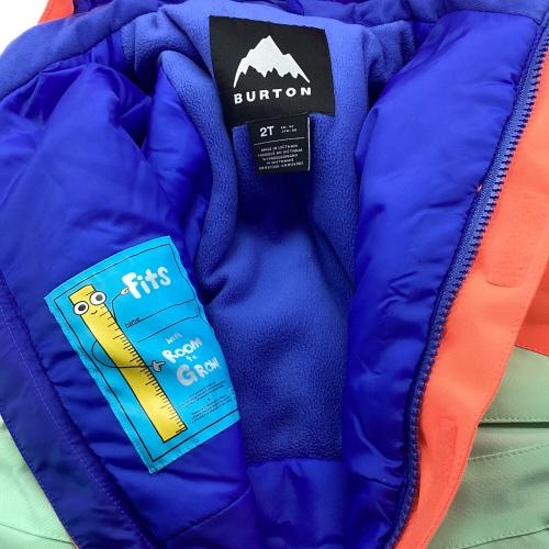 BURTON (バートン) TD ONE PIECE スノーボードウェア(セット) つなぎ キッズ SIZE 2T ブルー×オレンジ