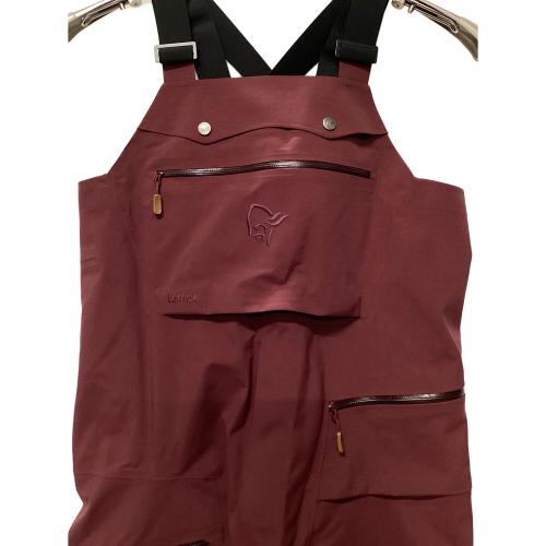 norrona (ノローナ) tamok Gore-Tex Performance Shell Bib スキーウェア(パンツ) 23-24 メンズ SIZE L レッド