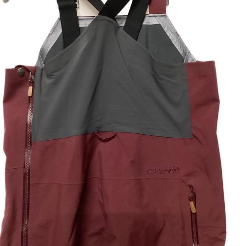 norrona (ノローナ) tamok Gore-Tex Performance Shell Bib スキーウェア(パンツ) 23-24 メンズ SIZE L レッド