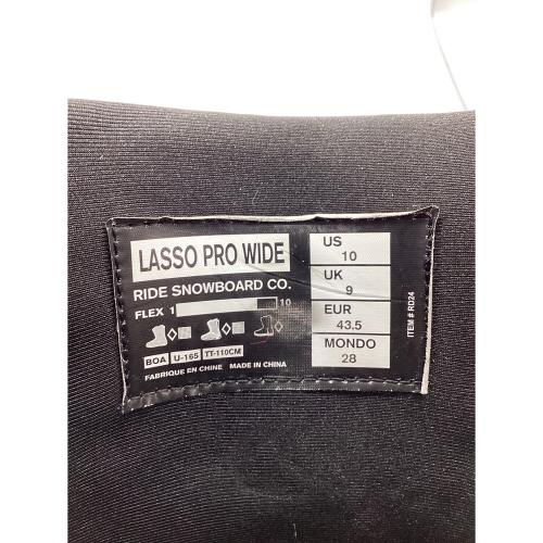 RIDE (ライド) LASSO PRO WIDE スノーボードブーツ 24-25モデル メンズ SIZE 28cm ブラック