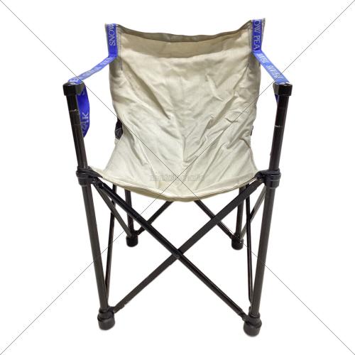 Snow peak (スノーピーク) アウトドアチェア LV-151 廃盤品 アイボリー×ブルー スノーピークチェア