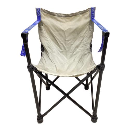 Snow peak (スノーピーク) アウトドアチェア LV-151 廃盤品 アイボリー×ブルー スノーピークチェア