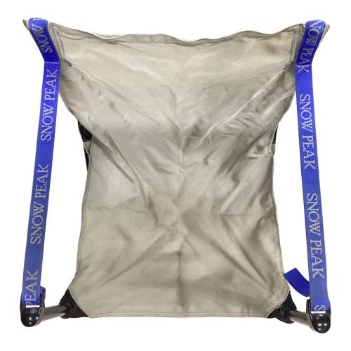 Snow peak (スノーピーク) アウトドアチェア LV-151 廃盤品 アイボリー×ブルー スノーピークチェア