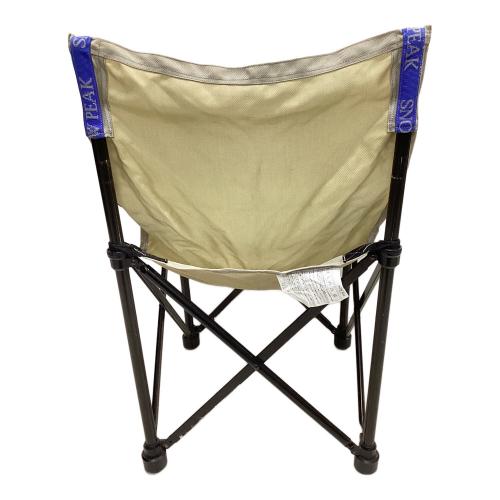 Snow peak (スノーピーク) アウトドアチェア LV-151 廃盤品 アイボリー×ブルー スノーピークチェア