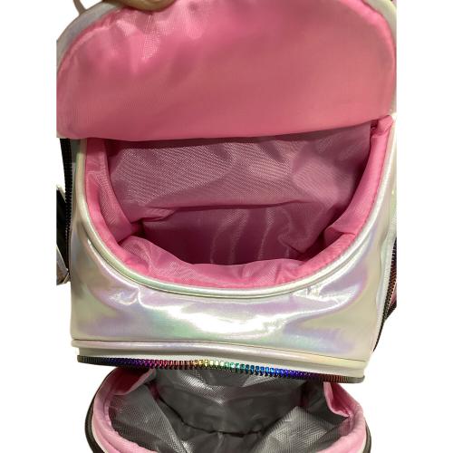 M U SPORTS (エムユースポーツ) キャディバッグ キャスター付 8.5インチ/5分割 ホワイト ホログラムオーロラデザインキャディバック