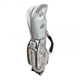 M U SPORTS (エムユースポーツ) キャディバッグ キャスター付 8.5インチ/5分割 シルバー 30周年記念 プレミアムリミテッドモデルキャディバック