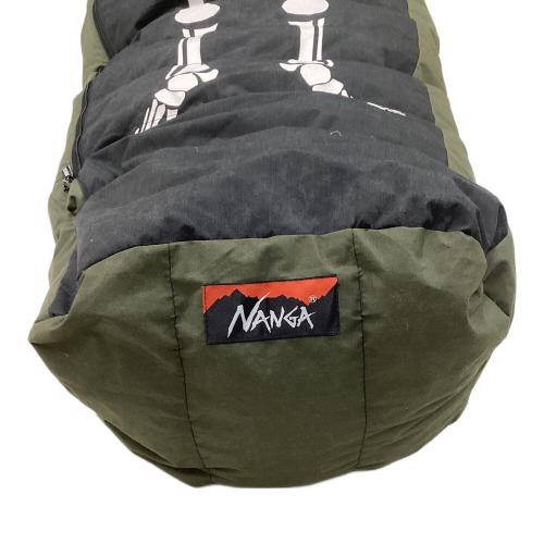 NANGA (ナンガ) マミー型シュラフ(ダウン) ブラック.×オリーブ TAKIBI SLEEPING