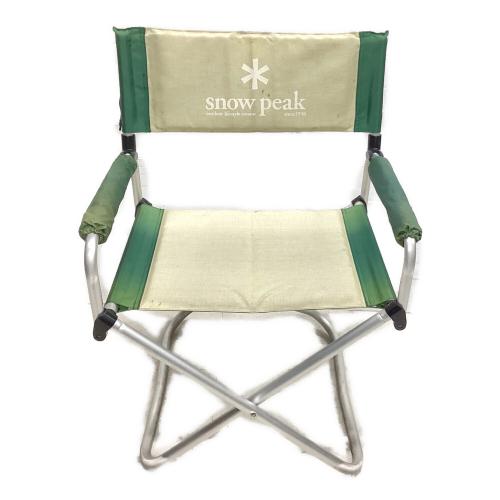 Snow peak (スノーピーク) アウトドアチェア 廃盤品 グリーン×アイボリー パッドインチェア