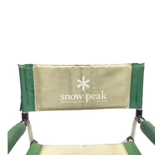 Snow peak (スノーピーク) アウトドアチェア 廃盤品 グリーン×アイボリー パッドインチェア