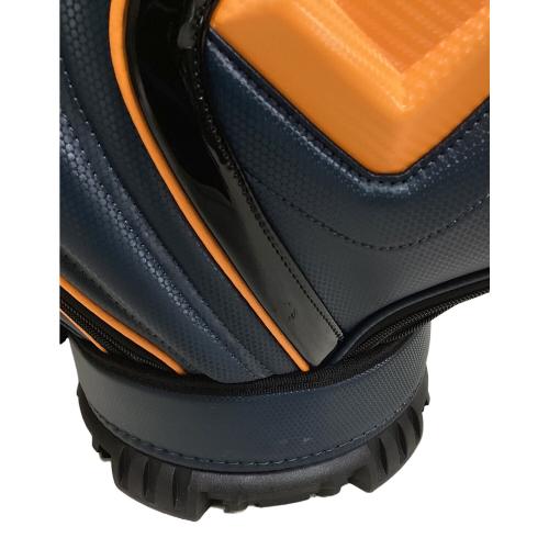 TaylorMade (テーラーメイド) キャディバッグ UN725 9.5型/47インチ対応 ４分割 2026年モデル ネイビー×オレンジ