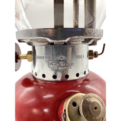 Coleman (コールマン) 200A 後期型 ガソリンランタン パテペン /横穴無しフィラーキャップ/赤PYREX