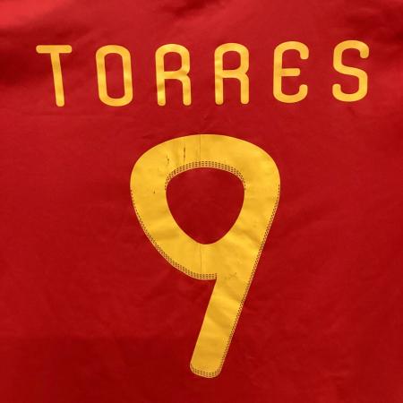 【激レア】サッカースペイン代表2010年 フェルナンドトーレス ユニフォーム L スペイン代表 (スペインダイヒョウ) 2010シーズン ホーム サッカー