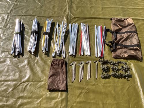 OGAWA (オガワ) ツールームテント 2774 スカート小穴・ヨゴレ・ポール設営癖有 アポロン