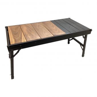 RATEL WORKS (ラーテルワークス) アウトドアテーブル ブラックフレーム × ウォルナット ウッドパネルテーブル