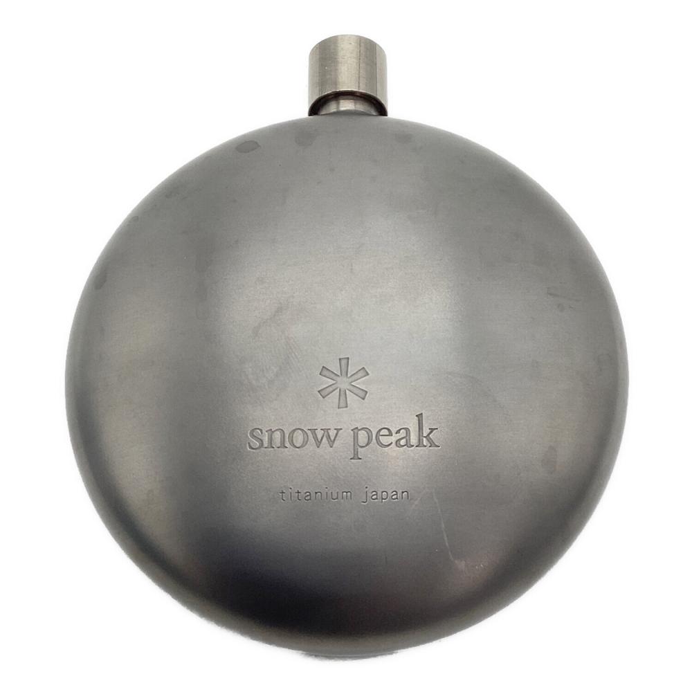 Snow peak (スノーピーク) スキットル T-015 チタン丸型スキットル