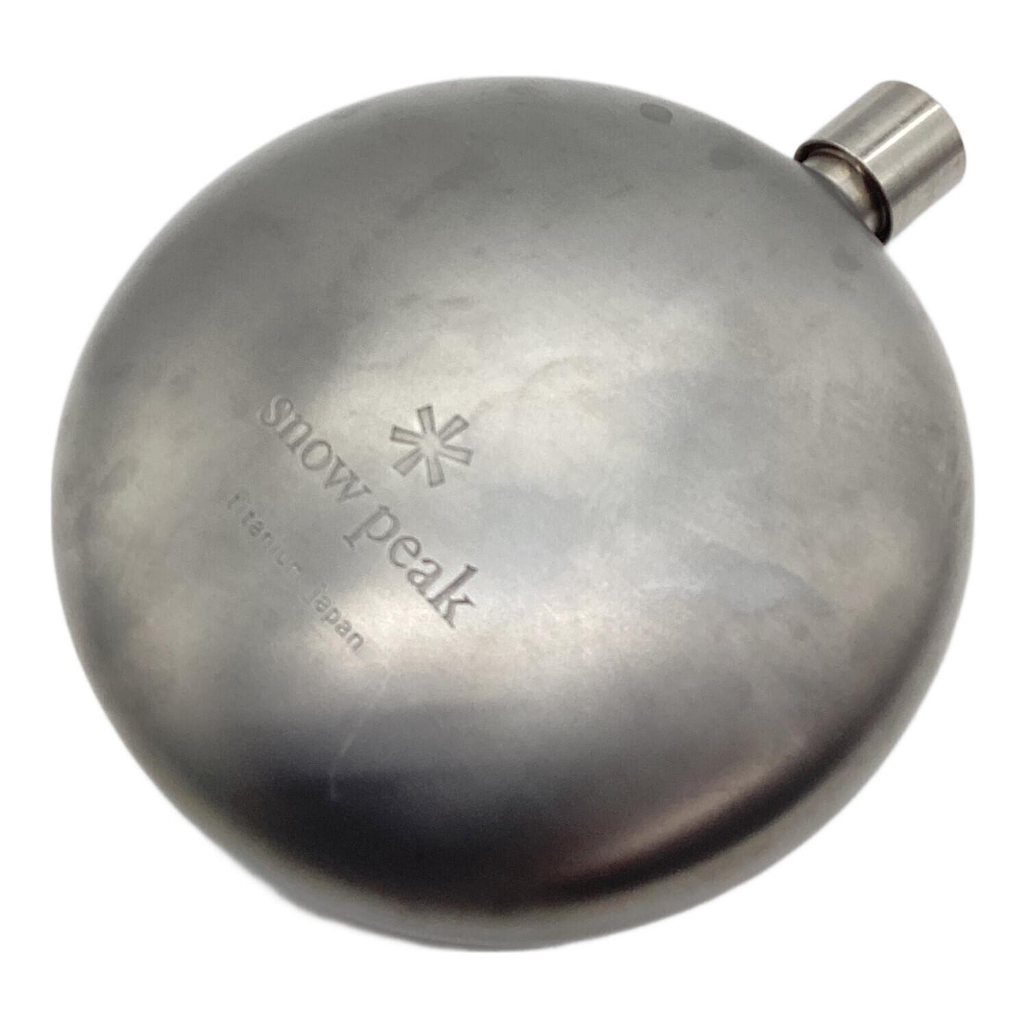 Snow peak (スノーピーク) スキットル T-015 チタン丸型スキットル