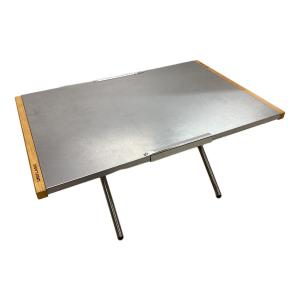 UNIFLAME (ユニフレーム) アウトドアテーブル 廃盤品 シルバー 焚き火テーブル ラージ