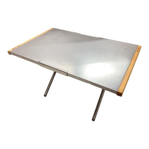 UNIFLAME (ユニフレーム) アウトドアテーブル 廃盤品 シルバー 焚き火テーブル ラージ