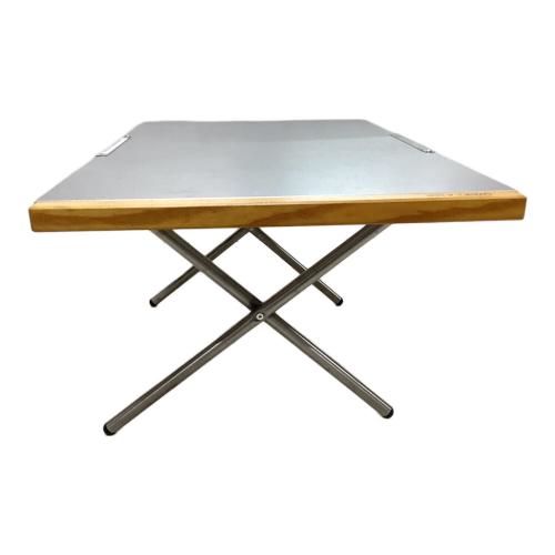 UNIFLAME (ユニフレーム) アウトドアテーブル 廃盤品 シルバー 焚き火テーブル ラージ