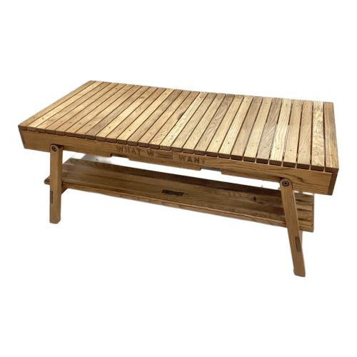 WHAT WE WANT (ワットウィーウォント) アウトドアテーブル ナラ WWW EXTENSIONTABLE