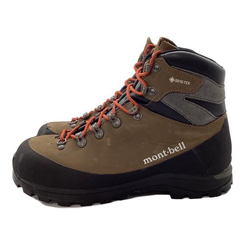 mont-bell (モンベル) アルパインクルーザー 1000 レザー ワイド ハイカット(ハードソール) トレッキングシューズ 1129670 メンズ SIZE 27cm ブラウン