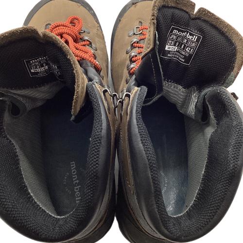 mont-bell (モンベル) アルパインクルーザー 1000 レザー ワイド ハイカット(ハードソール) トレッキングシューズ 1129670 メンズ SIZE 27cm ブラウン