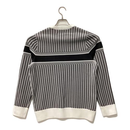 JACK BUNNY (ジャックバニー) セーター ゴルフウェア(トップス) 262-3170133 クルーネックニット メンズ SIZE M ネイビー×ホワイト