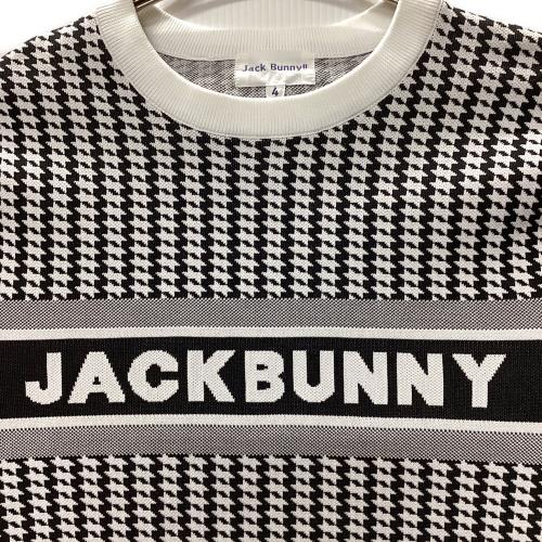 JACK BUNNY (ジャックバニー) セーター ゴルフウェア(トップス) 262-3170133 クルーネックニット メンズ SIZE M ネイビー×ホワイト