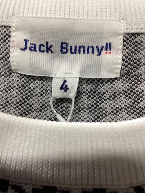 JACK BUNNY (ジャックバニー) セーター ゴルフウェア(トップス) 262-3170133 クルーネックニット メンズ SIZE M ネイビー×ホワイト