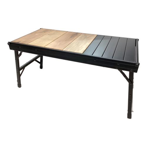 RATEL WORKS (ラーテルワークス) アウトドアテーブル IGT規格 ブラック×ブラウン ウッドパネルテーブル