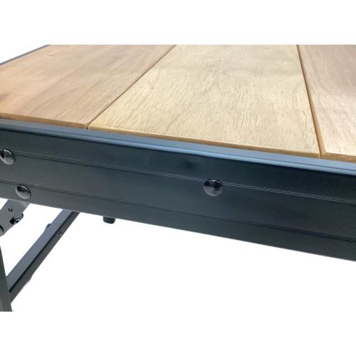 RATEL WORKS (ラーテルワークス) アウトドアテーブル IGT規格 ブラック×ブラウン ウッドパネルテーブル