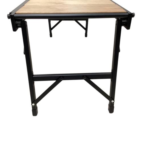 RATEL WORKS (ラーテルワークス) アウトドアテーブル IGT規格 ブラック×ブラウン ウッドパネルテーブル