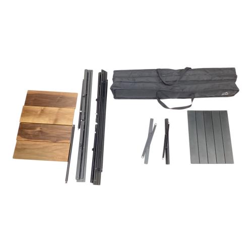 RATEL WORKS (ラーテルワークス) アウトドアテーブル IGT規格 ブラック×ブラウン ウッドパネルテーブル