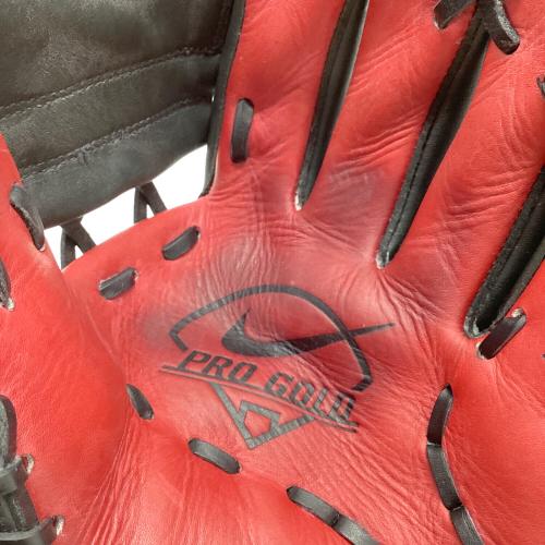 NIKE (ナイキ) PRO GOLD 硬式グローブ 11.25 ブラック×レッド