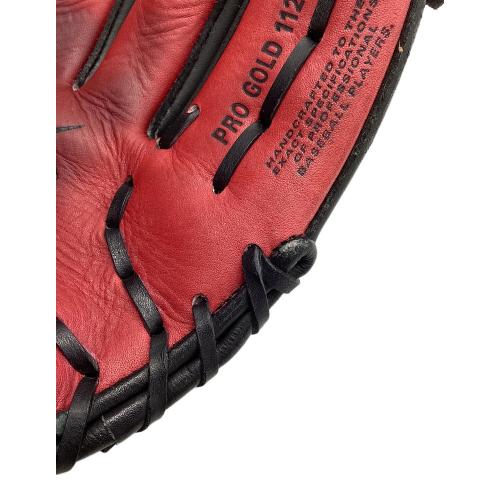 NIKE (ナイキ) PRO GOLD 硬式グローブ 11.25 ブラック×レッド
