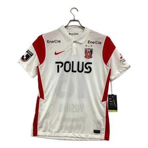 浦和レッズ (ウラワレッズ) サッカーユニフォーム CV9241-100 2021ユニフォーム アウェイ メンズ SIZE L ホワイト×レッド