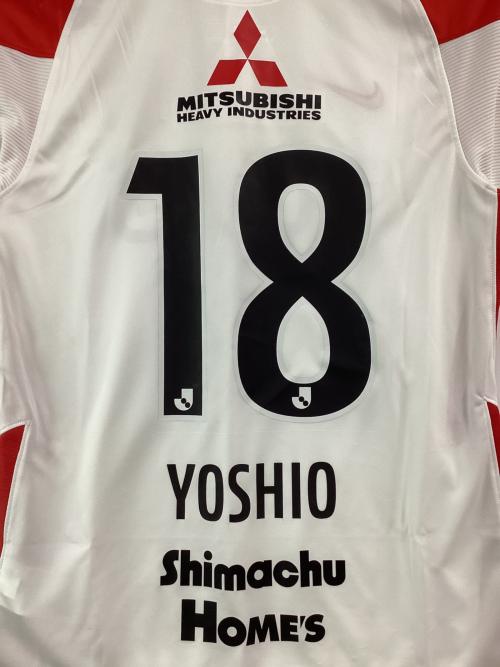 浦和レッズ (ウラワレッズ) サッカーユニフォーム CV9241-100 2021ユニフォーム アウェイ メンズ SIZE L ホワイト×レッド