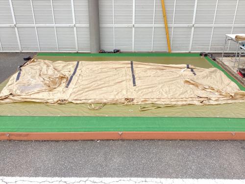 DOD (ディーオーディー) ツールームテント T5-689-TN ヨゴレ・ポール曲がり有 カマボコテント3M